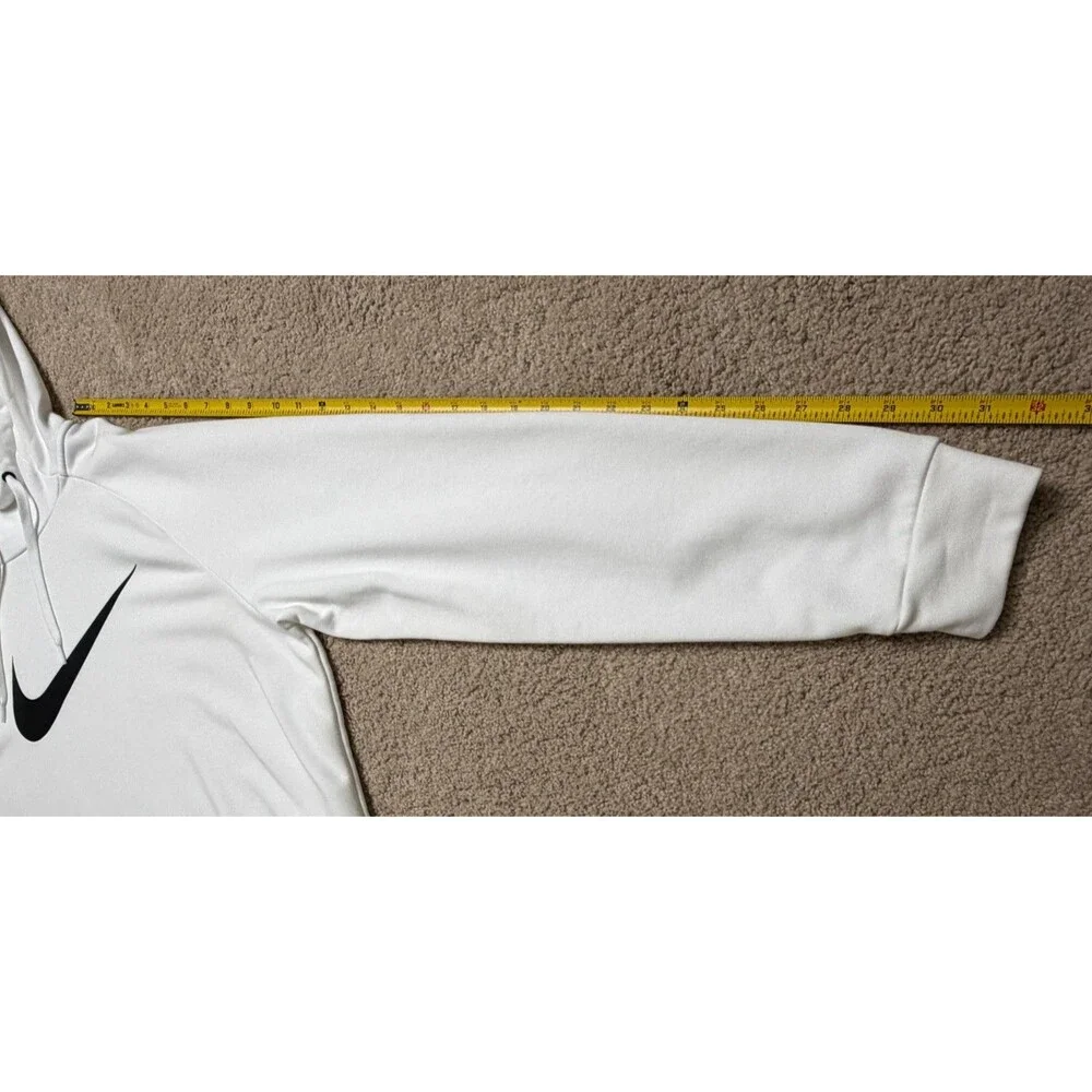 Nike Dri-FIT Swoosh Men’s Size L Pullover Training Hoodie White CZ2425-100